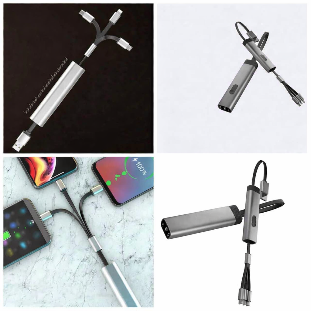 3 in 1 Extendable 3A Rapid Charging Cable
