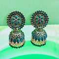Circle Flower Jhumka