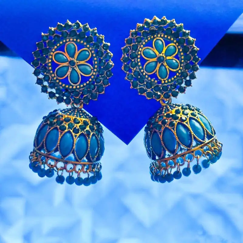 Circle flower Jhumka