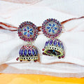Circle Flower Jhumka
