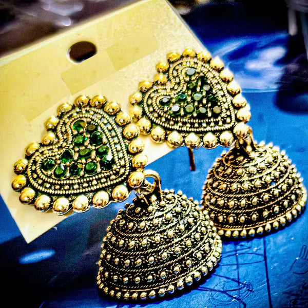Heart Studd Jhumka
