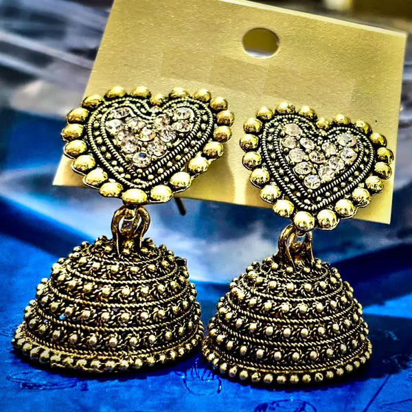 Heart Studd Jhumka