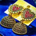 Heart Studd Jhumka