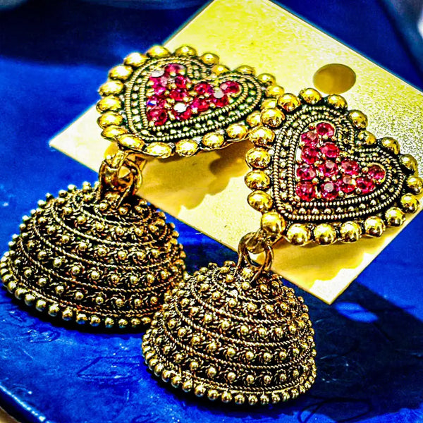 Heart Studd Jhumka